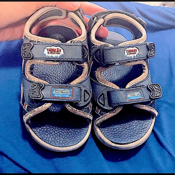 Vintage Thomas the Train toddler boy sandals size 8 ❤️ read description - Picture 1 of 12